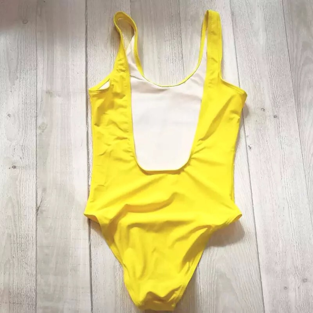 Melanin Swimsuit- yellow - Picture 2 of 3